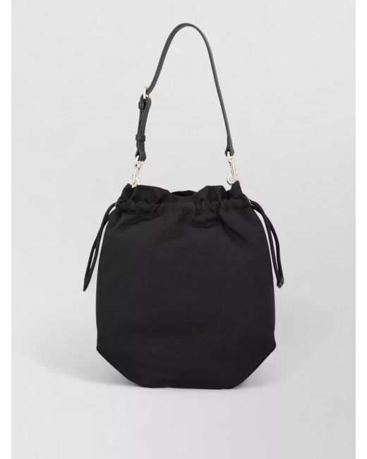 Vivienne Westwood Black Shoulder Bag Orb Detail Adjustable Strap