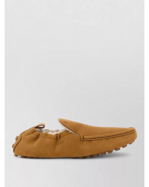 Tod's Brown Suede Leather Loafers