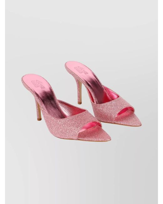 Gia Borghini Pink Pernille Collaboration Stiletto Mules