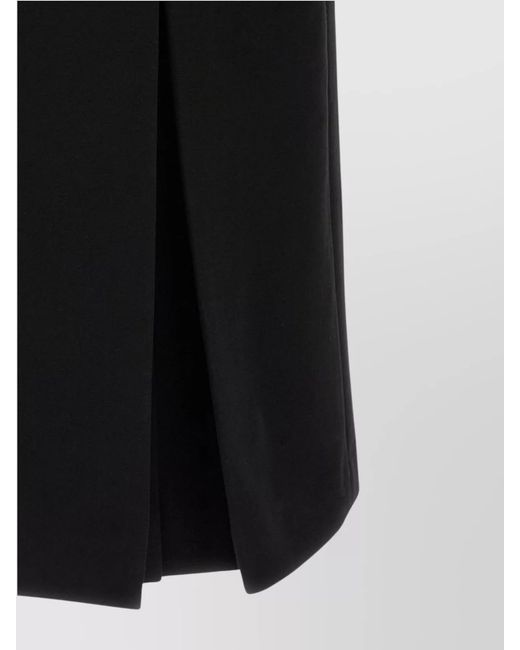 Ermanno Scervino Black Crossover Midi Dress