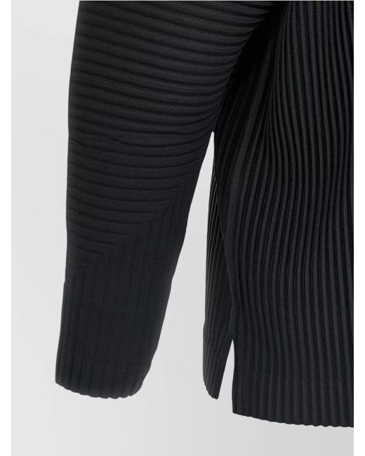 Homme Plissé Issey Miyake Black Pleated T-Shirt for men