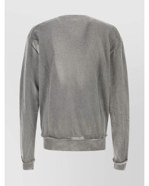 Our Legacy Gray Merino Wool Cardigan for men