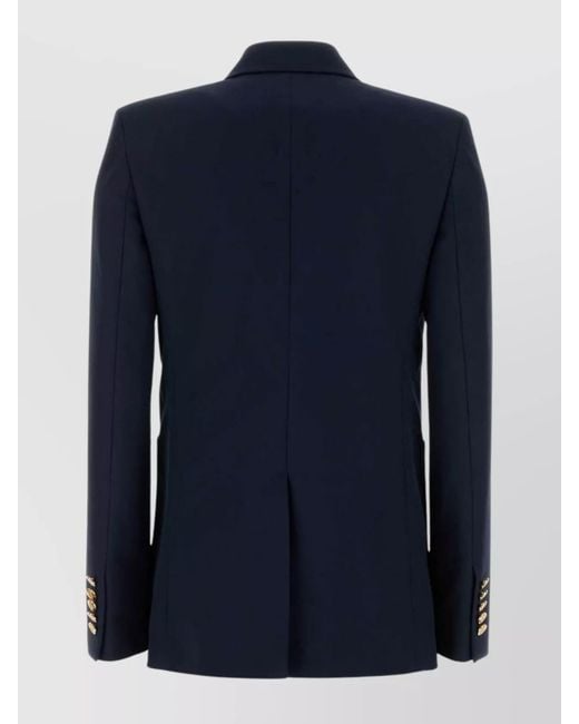 Gucci Blue Double-Breasted Blazer