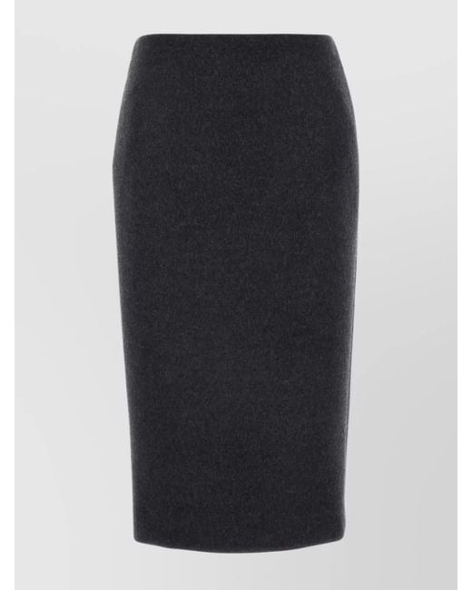 Gucci Black Wool Pencil Skirt