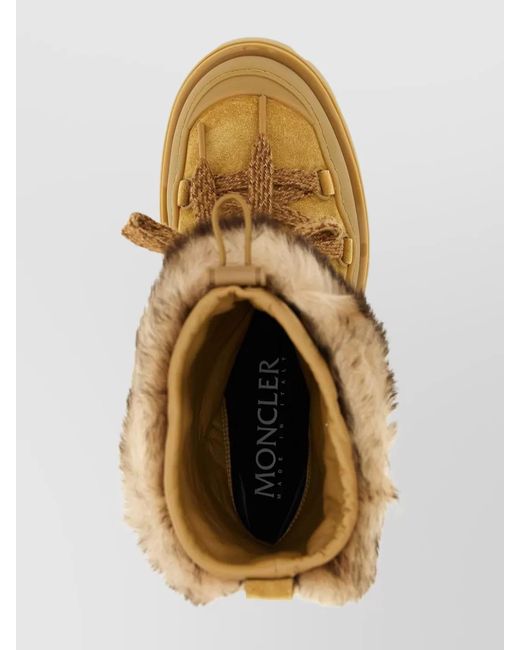 Moncler Natural Leather Ankle Boots