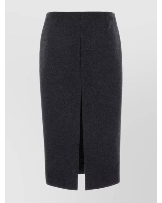 Gucci Black Wool Pencil Skirt