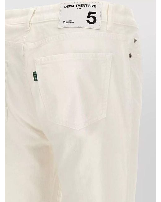 Department 5 White Drake Jeans Straight Leg Belt Loops Back Pockets for men