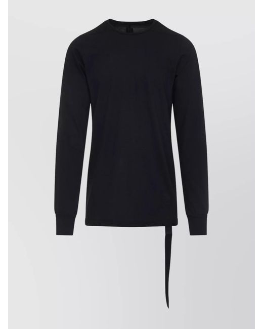 Rick Owens Blue Cotton Long-Sleeve T-Shirt for men
