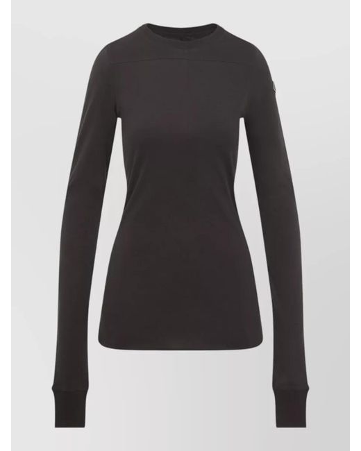 Moncler Black Rick Owens Girder Jersey Long Sleeve T-Shirt