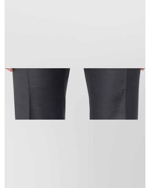 Incotex Blue Virgin Wool Tailored Trousers for men