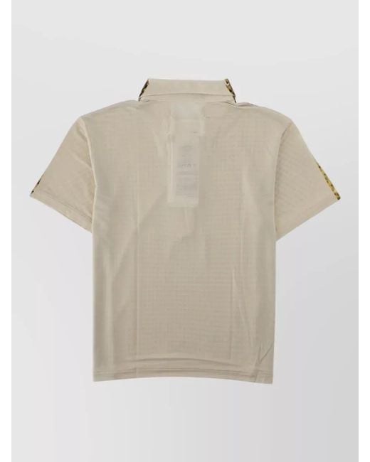Maison Margiela Green Summer Checkered Collared Casual Short Sleeve Top