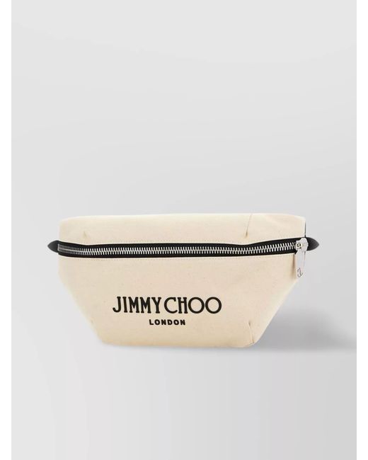 Jimmy Choo Natural Canvas Belt Bag for men