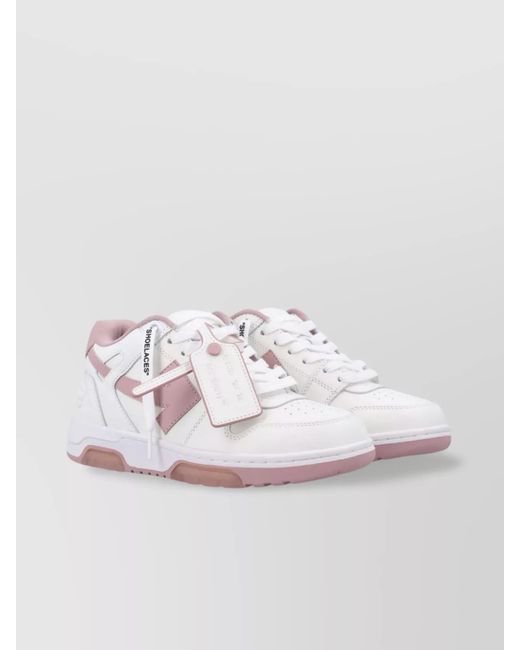 Off-White c/o Virgil Abloh White Leather Out Of Office Low-Top Sneakers