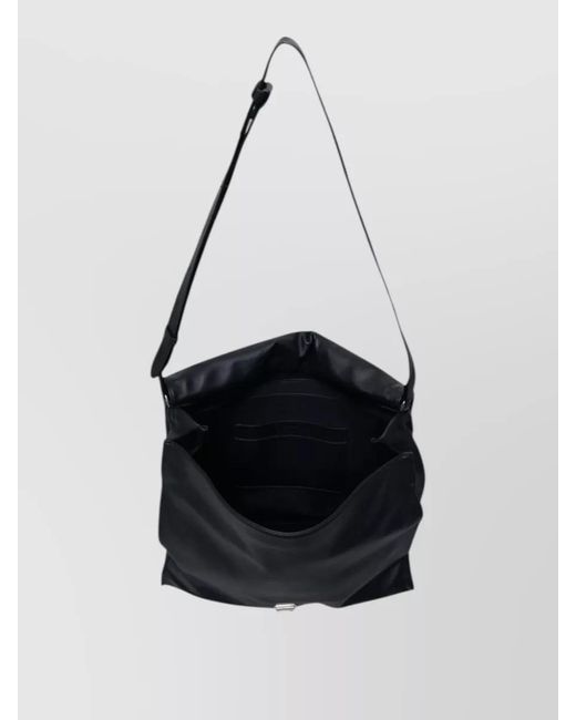 Jil Sander Black Leather Briefcase for men