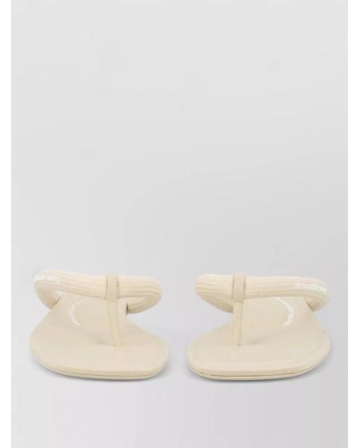 Alexander Wang Natural Tubular Thong Sandals