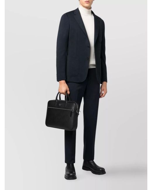 Emporio Armani Black Logo Briefcase Bag for men