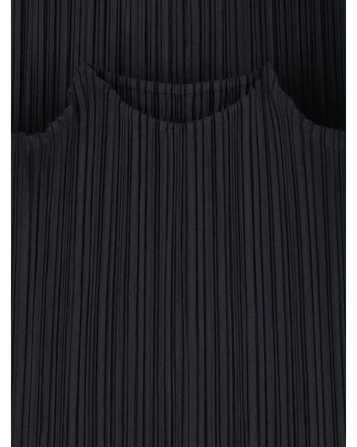 Pleats Please Issey Miyake Blue Knee-Length Midi Dress