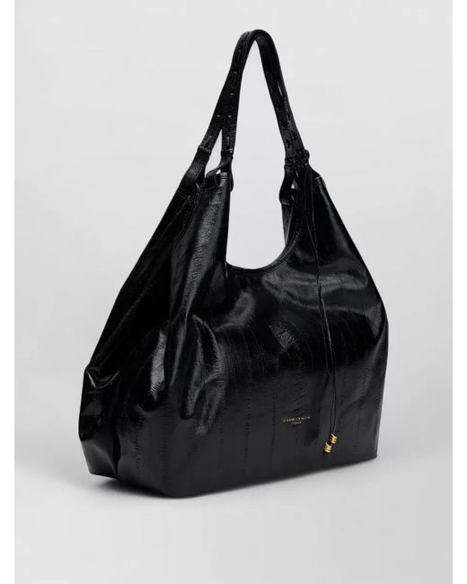 Gianni Chiarini Black Hobo Shoulder Bag Versatile Modern Silhouette