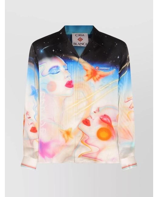Casablanca Gray Silk Shirt for men