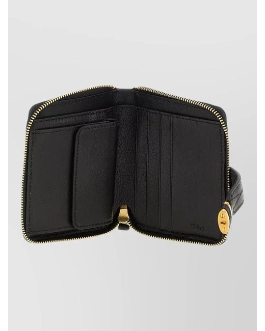 Chloé Black Leather Keyring