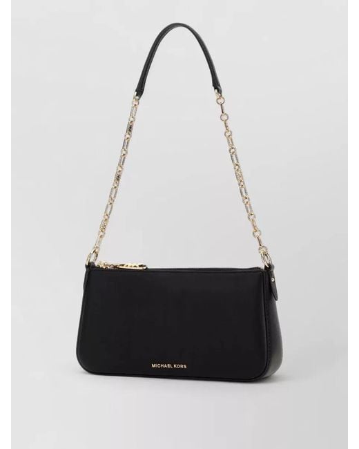 Michael Kors White Empire Leather Shoulder Bag