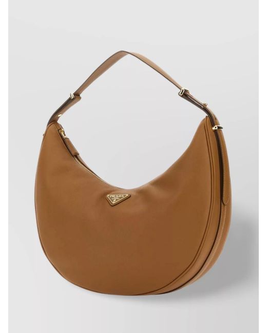 Prada White Na Leather Shoulder Bag