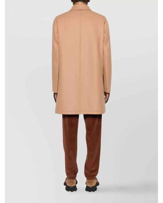 Herno Natural Single-Breasted Coat for men