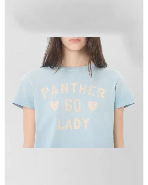 Valentino Garavani Blue Cotton Printed T-Shirt