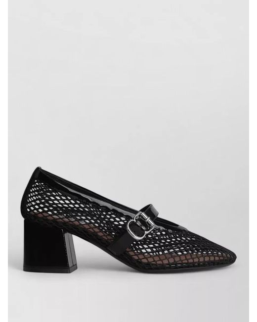 Alaïa Black Mesh Mary Jane Pumps