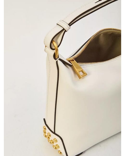 Tod's White Mini Leather Bucket Shoulder Bag