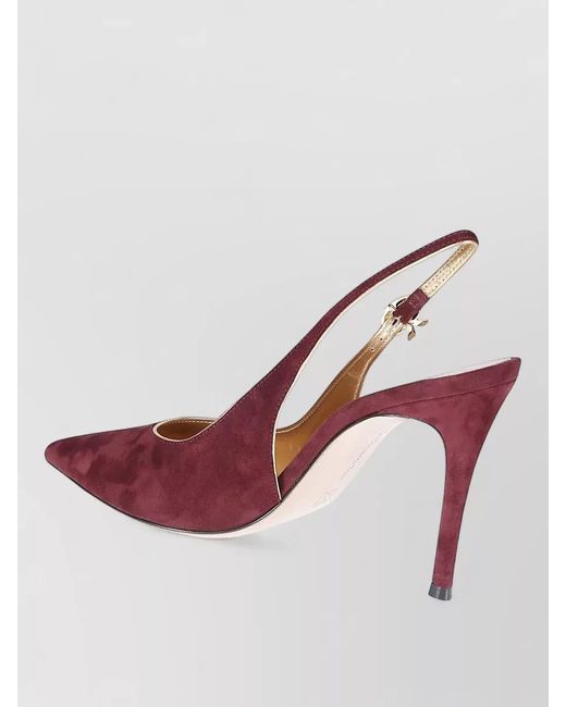 Gianvito Rossi Pink G95532 Nappa Silk Slingback Pumps