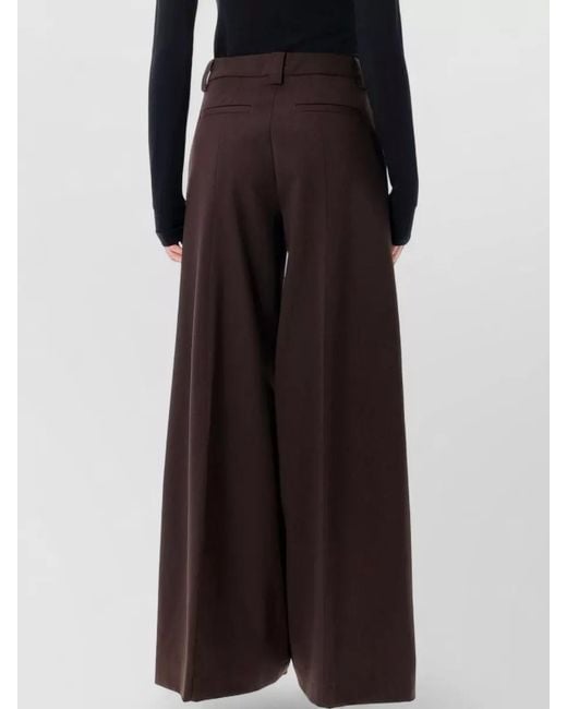 Thelatest Black Alma Tailored Pants Belt Loops Pleats