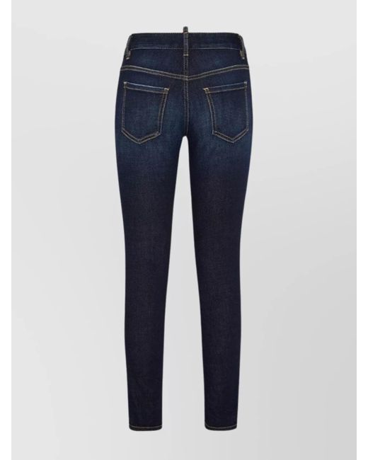 DSquared² Blue Skinny Trousers