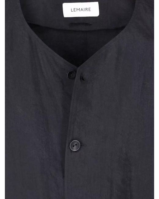 Lemaire Blue Casual Jacket Chest Pocket Long Sleeves for men