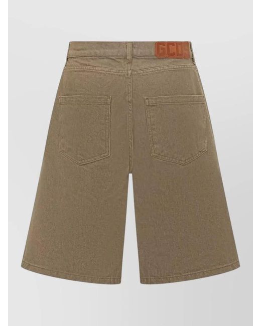 Gcds Natural Logo Lounge Shorts Belt Loops Pockets for men