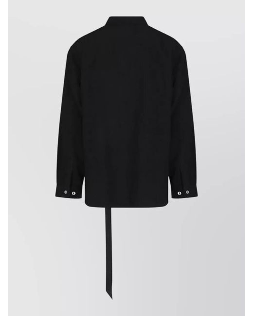 Rick Owens Black Cotton Shirt for men