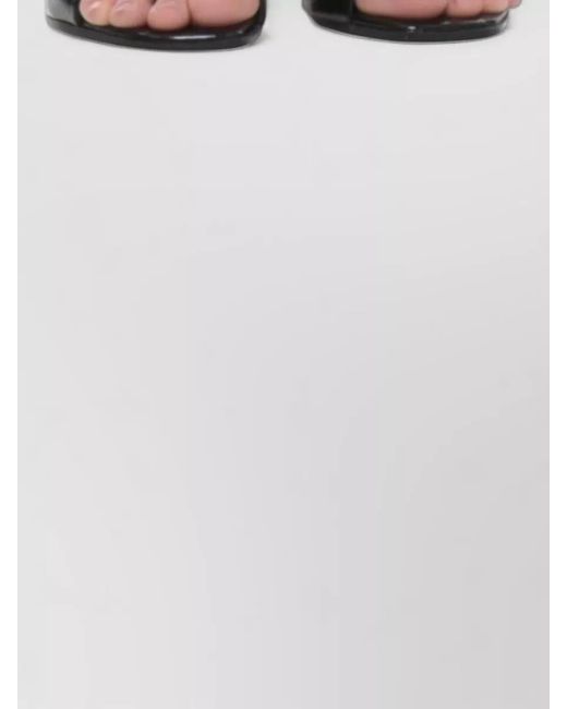 Elisabetta Franchi White High Waist Cropped Trousers Front Flap Pockets