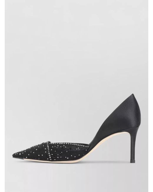 Giorgio Armani Multicolor Satin Tulle Rhinestone Pumps Pointed Toe