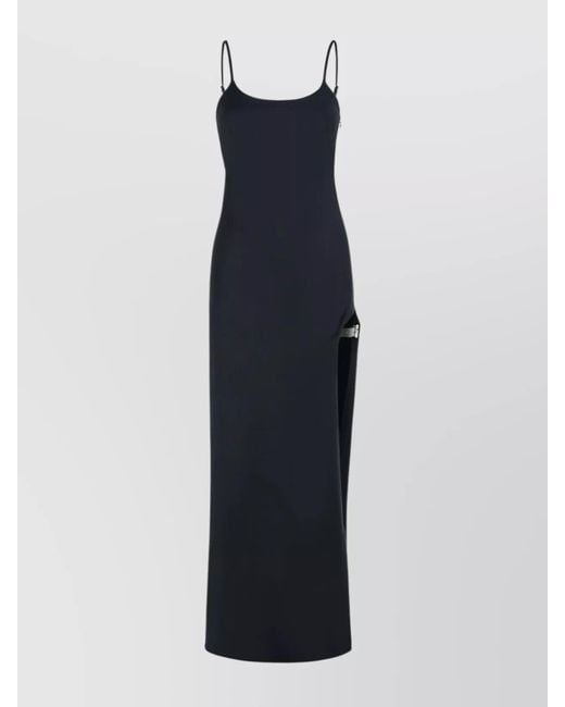 Coperni Blue Cotton Blend Maxi Dress
