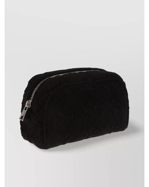 Tory Burch Black Ella Terry Pouch Clutch Bag
