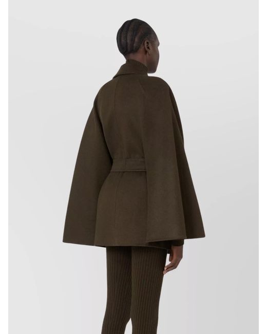 Max Mara Brown Oversized Wrap Coat Belted