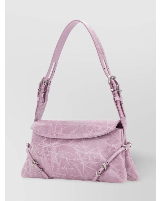 Givenchy Pink Voyou Leather Shoulder Bag