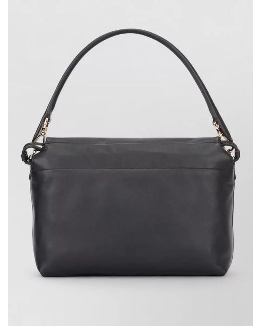 Fendi Black Mamma Baguette Medium Leather Handbag