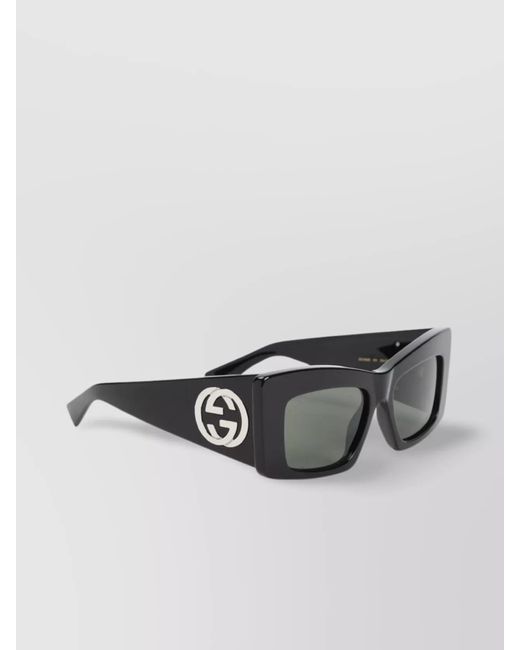 Gucci Gray Oversized Square Sunglasses
