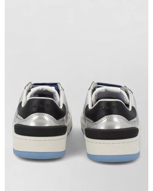 Lanvin Blue Clay Low-Top Sneakers