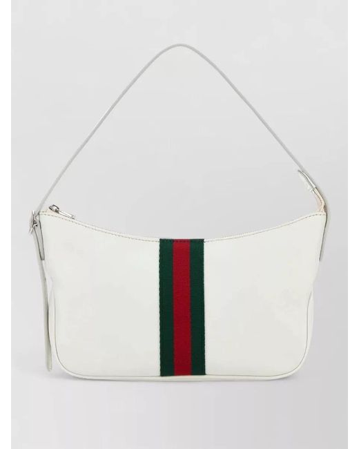 Gucci White Leather Small Shoulder Bag for men