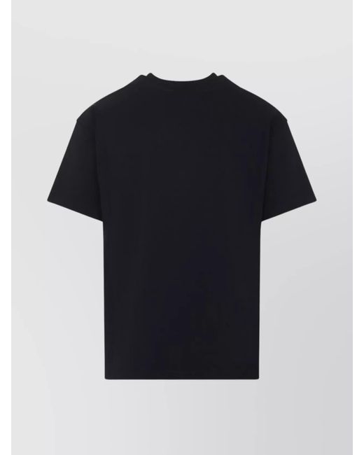 Givenchy Black Cotton Logo-Embroidered Short-Sleeve T-Shirt for men