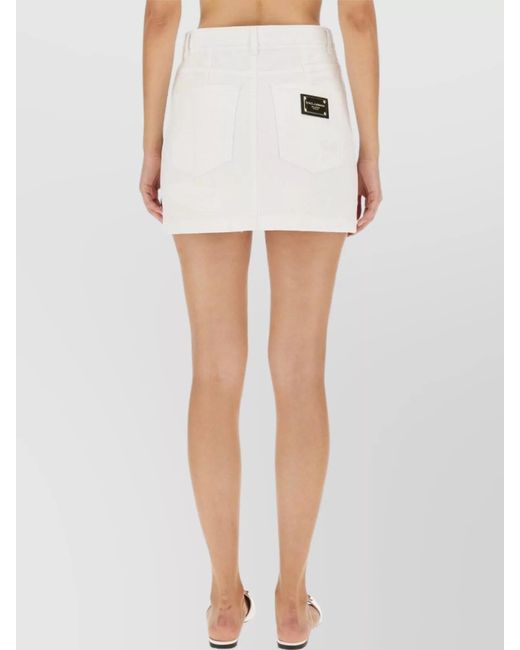 Dolce & Gabbana Multicolor Cotton Mini Skirt