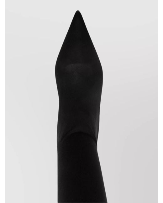 Dolce & Gabbana Black Stretch Jersey Over-The-Knee Boots