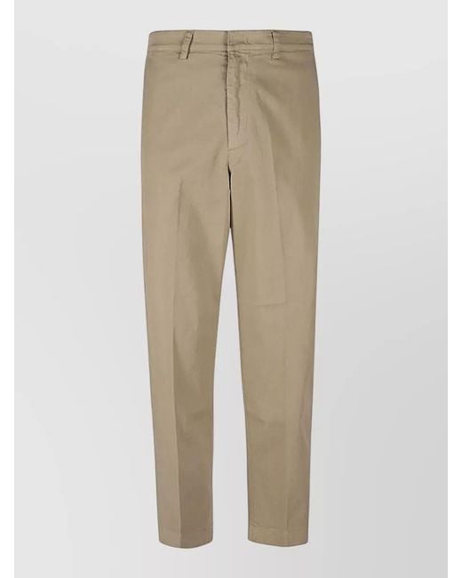 Department 5 Natural Wide Leg Pants Belt Loops Pockets for men